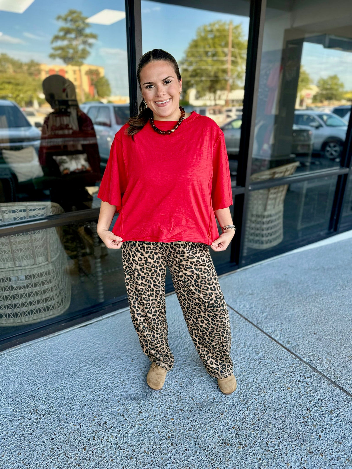 Abstract Barrel Pants