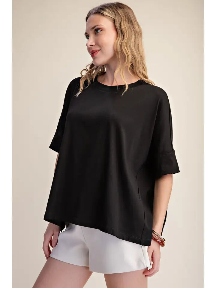 Basic Girly Top - black