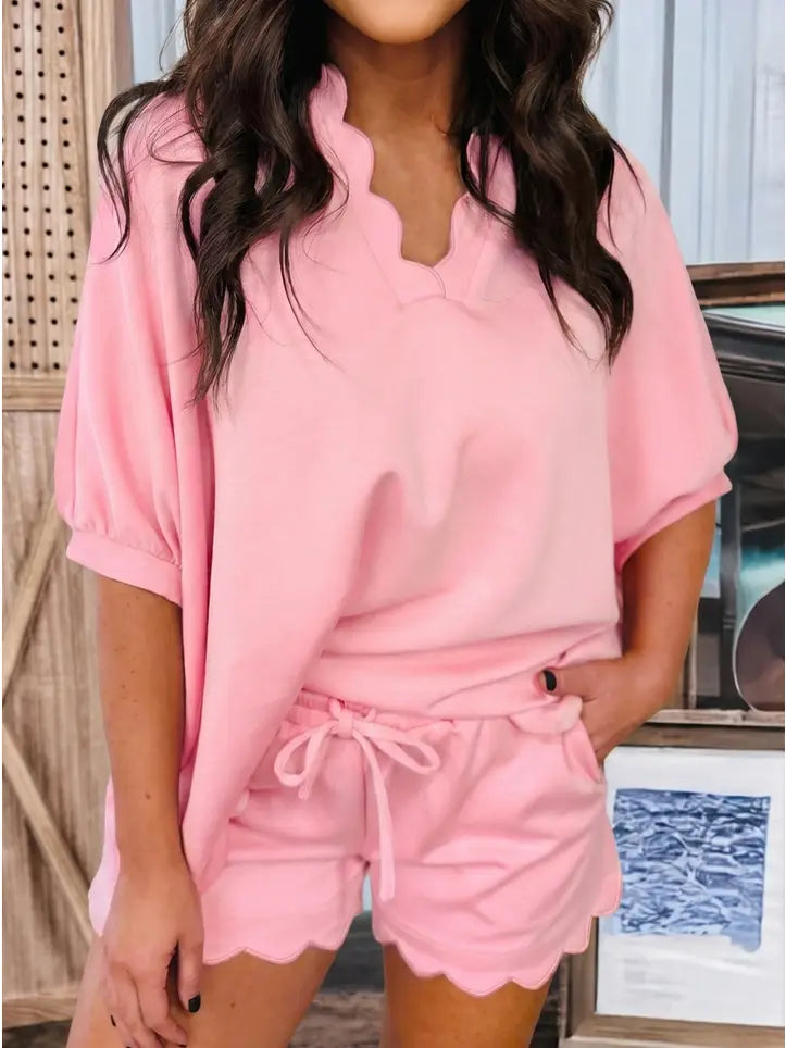 Scallop Set - pink