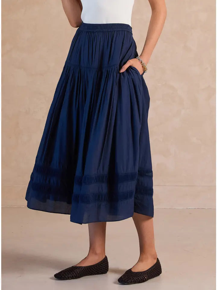 Swing On Skirt - Navy