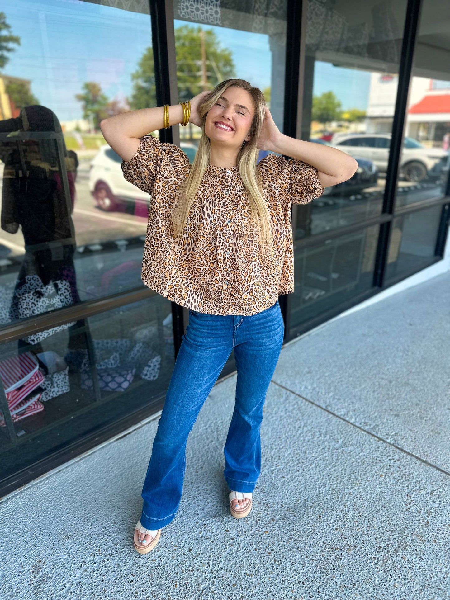 Greta Leopard Shirt