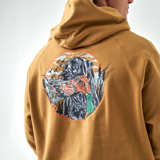 Duck Dog Light Brown Fleece Hoodie