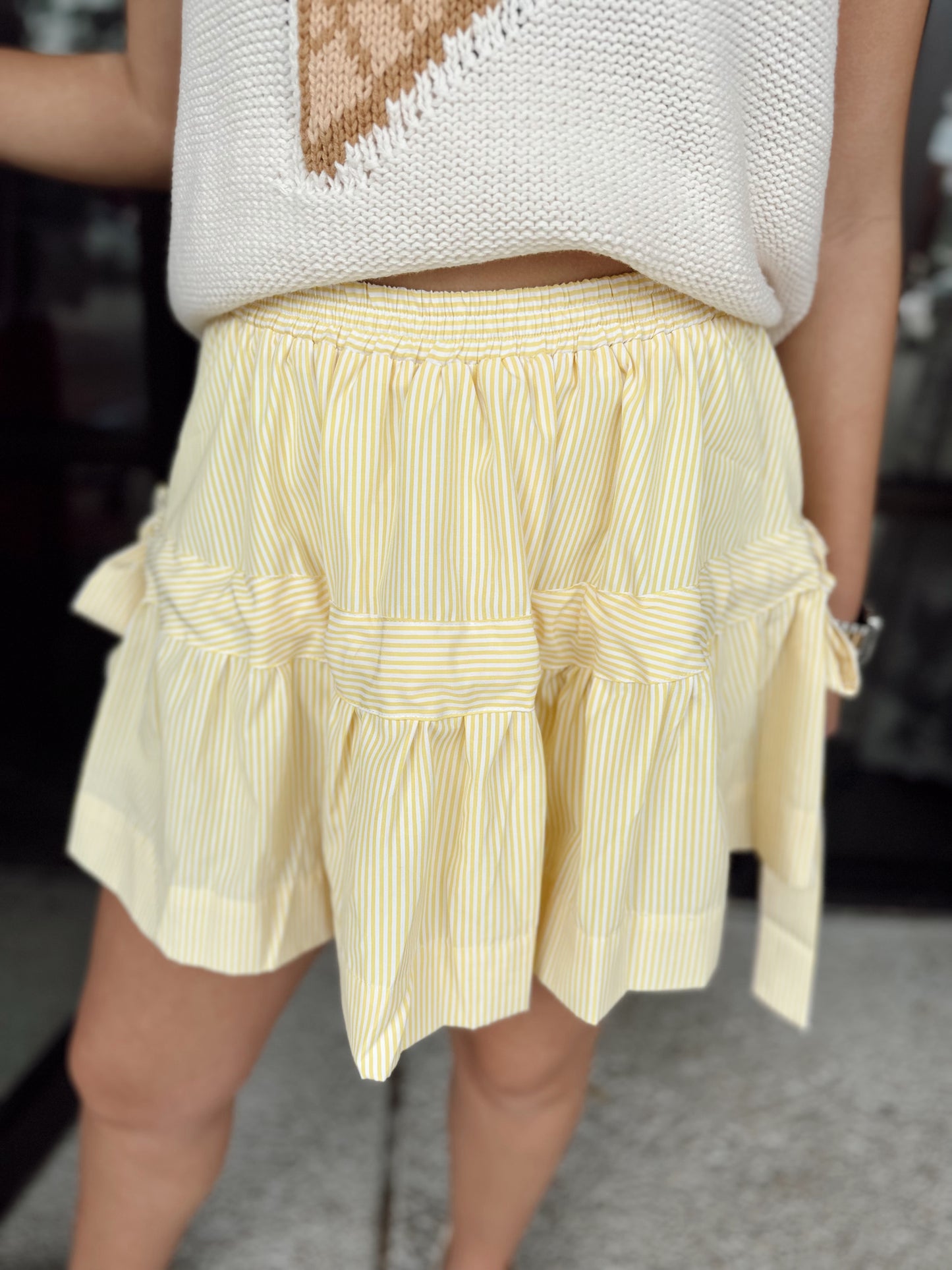 Mimi Skirt - daisy/white