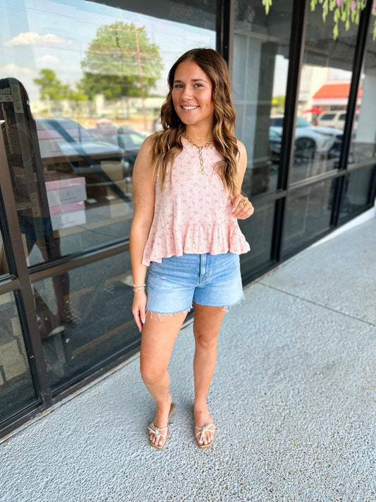 Claire Top - pink multi