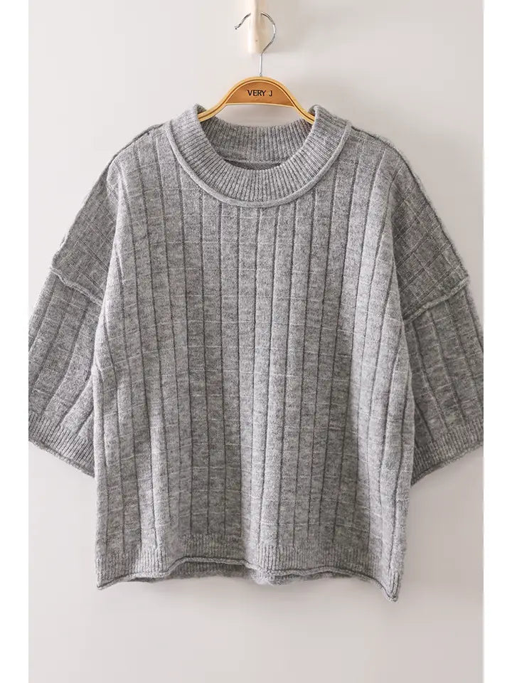 Coffee Date Knit - gray