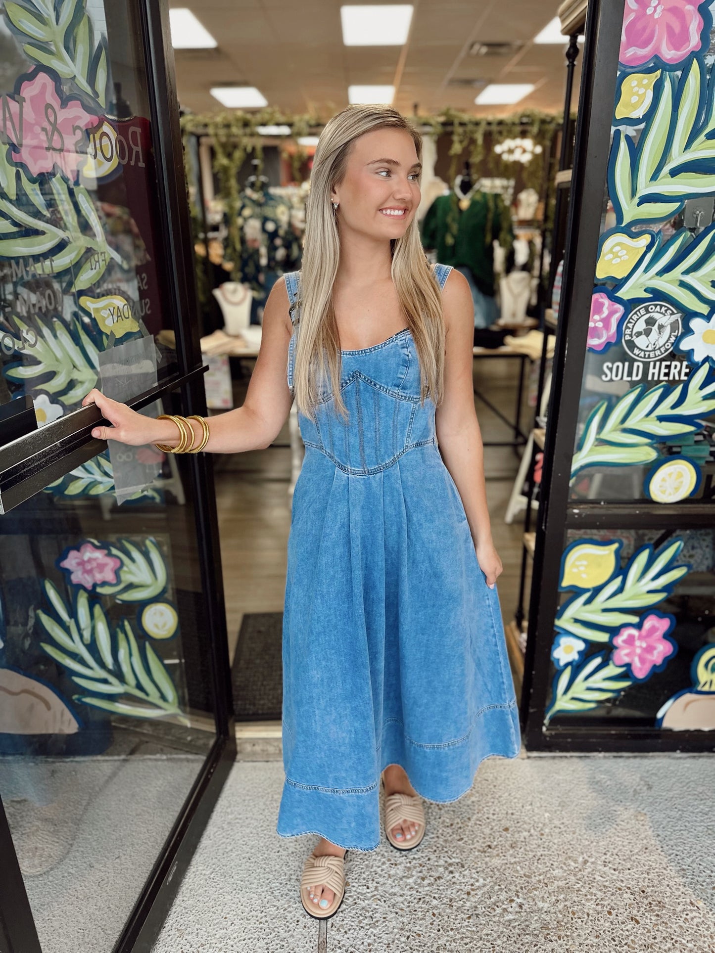 Heartbreak on the Dance Floor Denim Midi