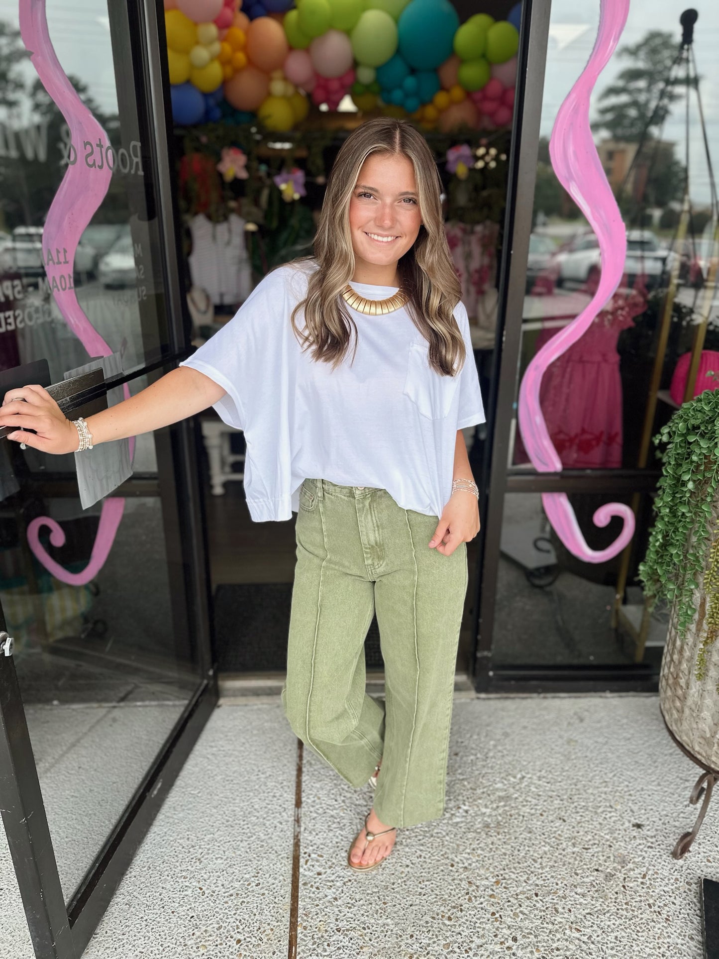 Cammie Denim - olive