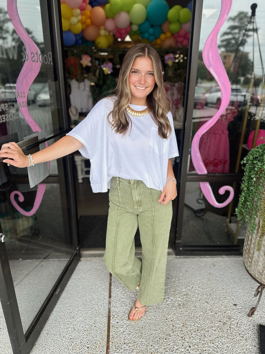 Cammie Denim - olive