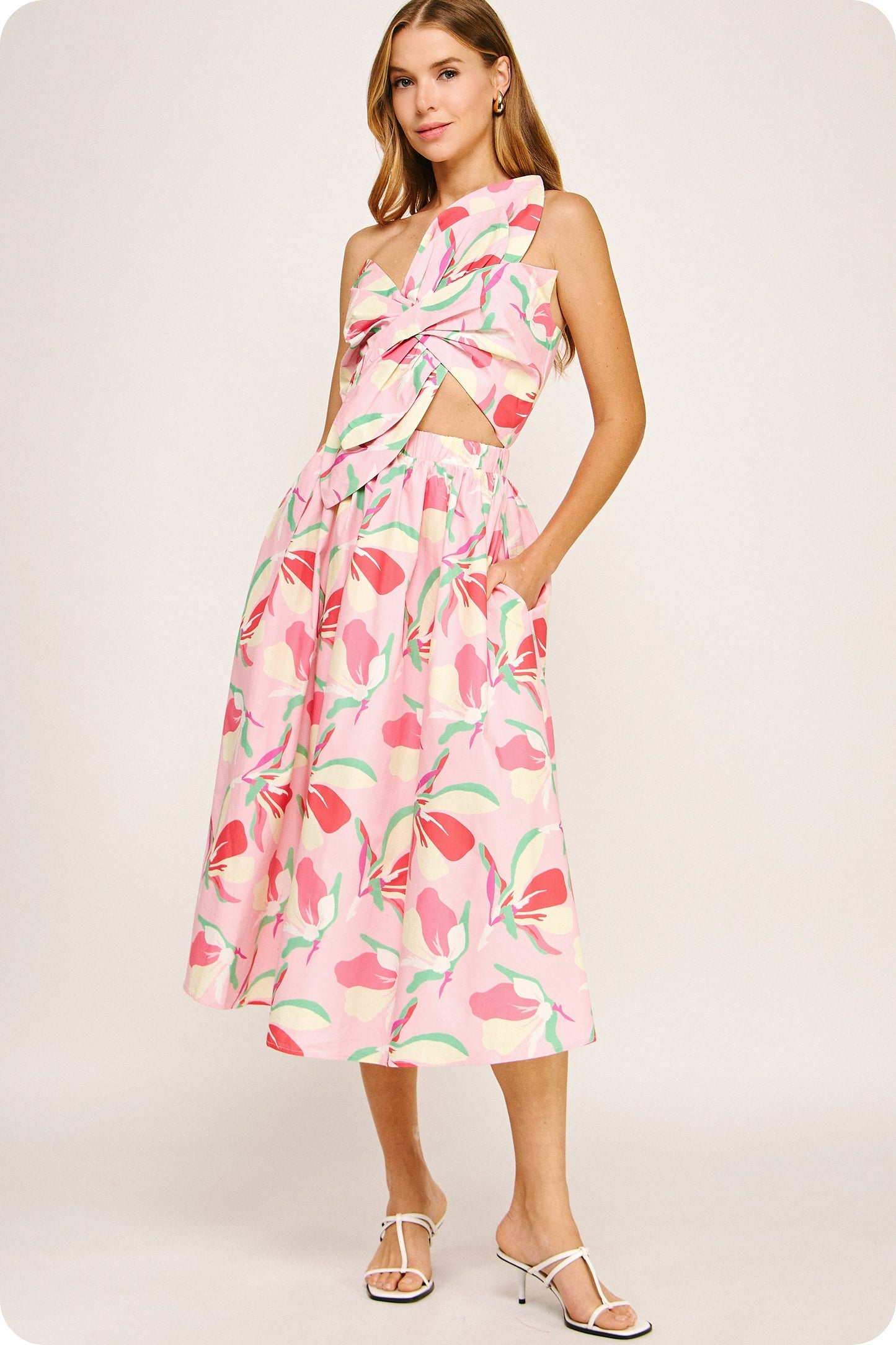 Jillian Midi - pink multi