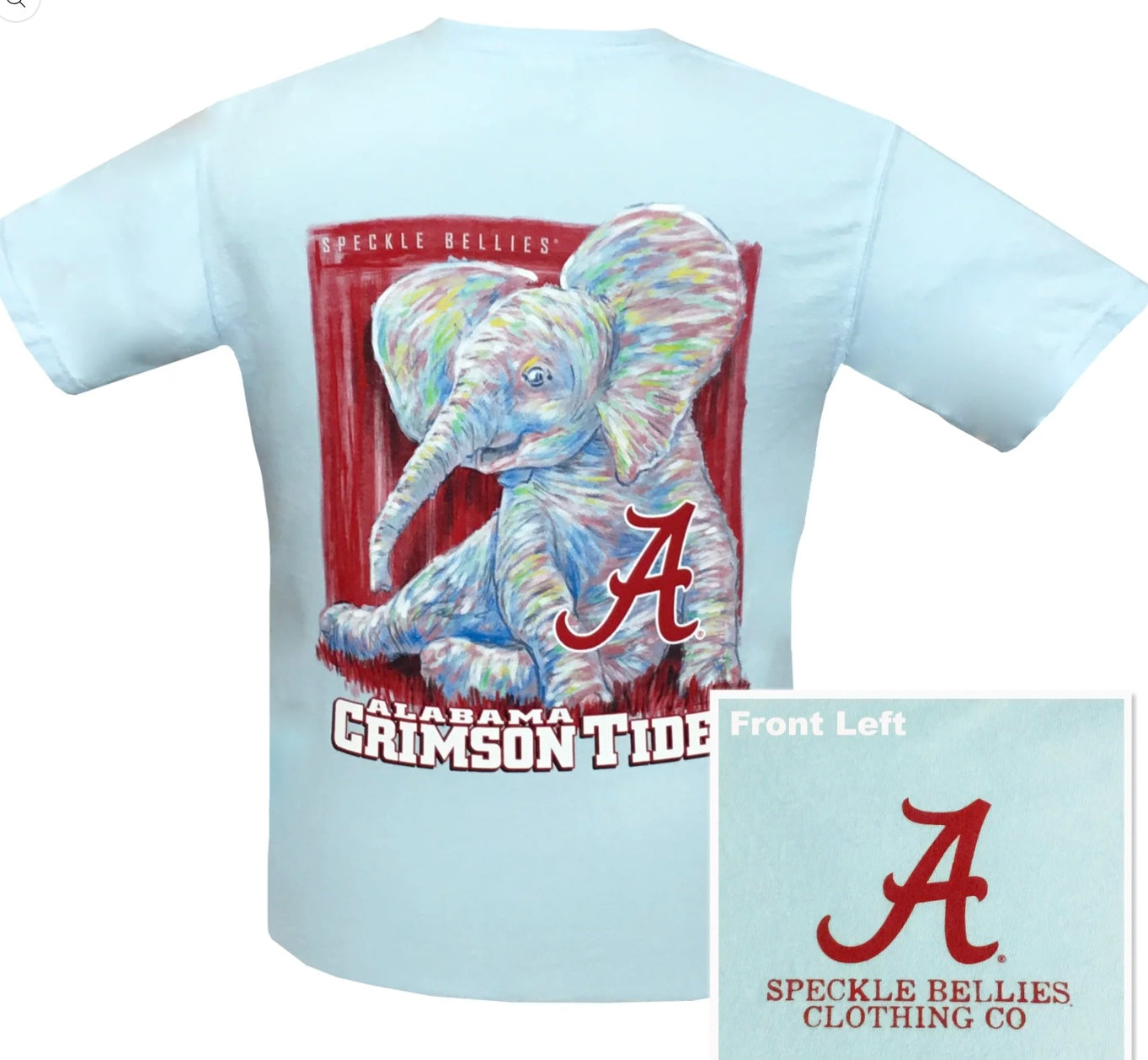 Alabama Watercolor Elephant