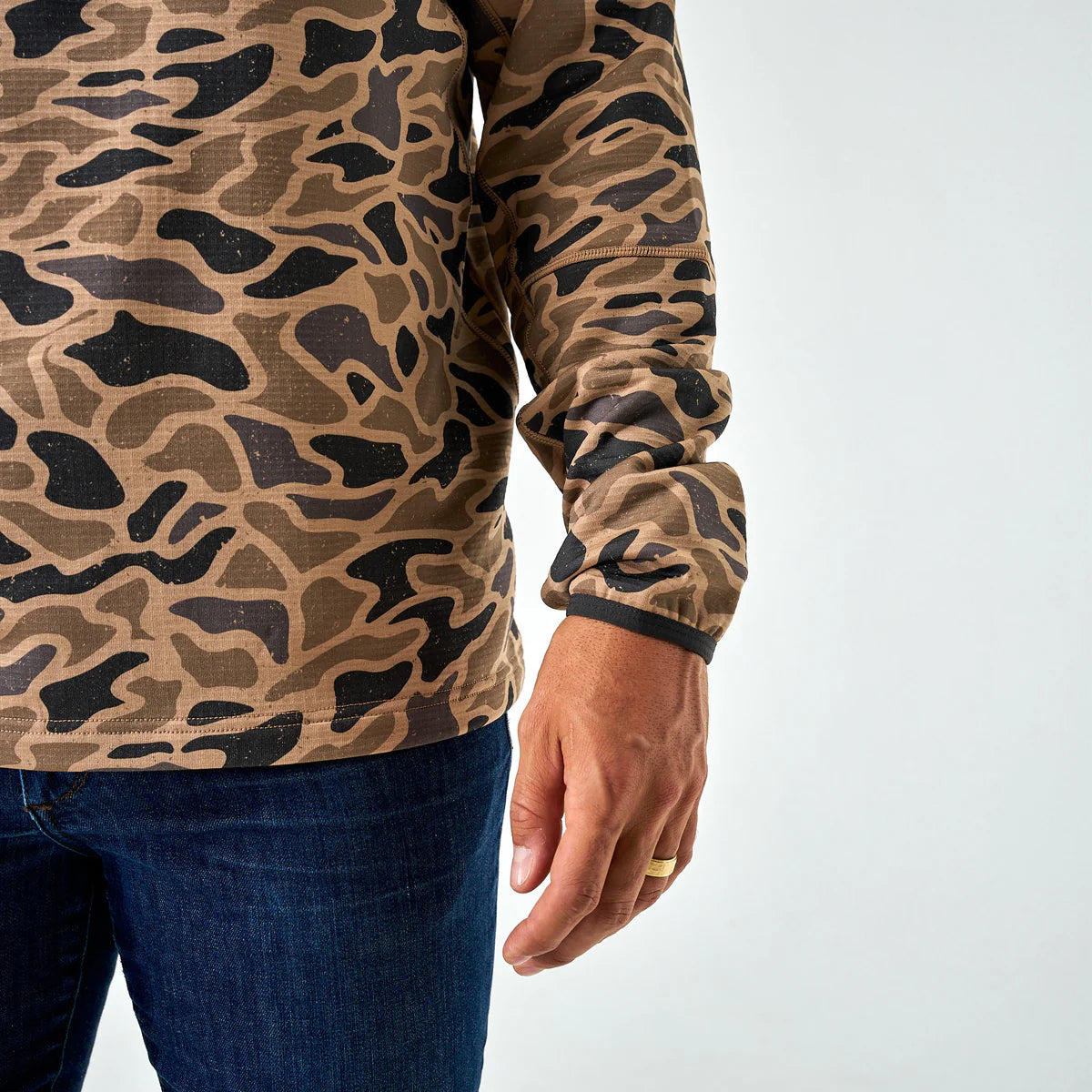 Gauge Camo Blaze Tech Quarter Zip