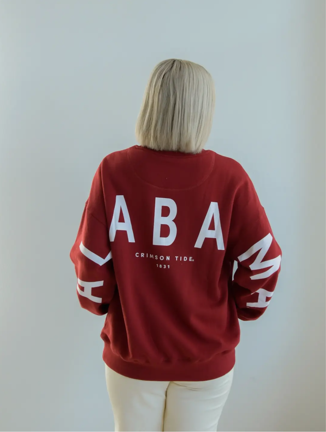 Alabama Barkley Split Crewneck