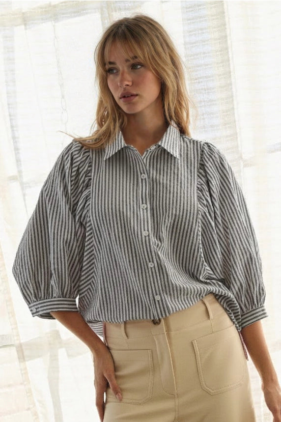 Jo Jo Top- black stripe