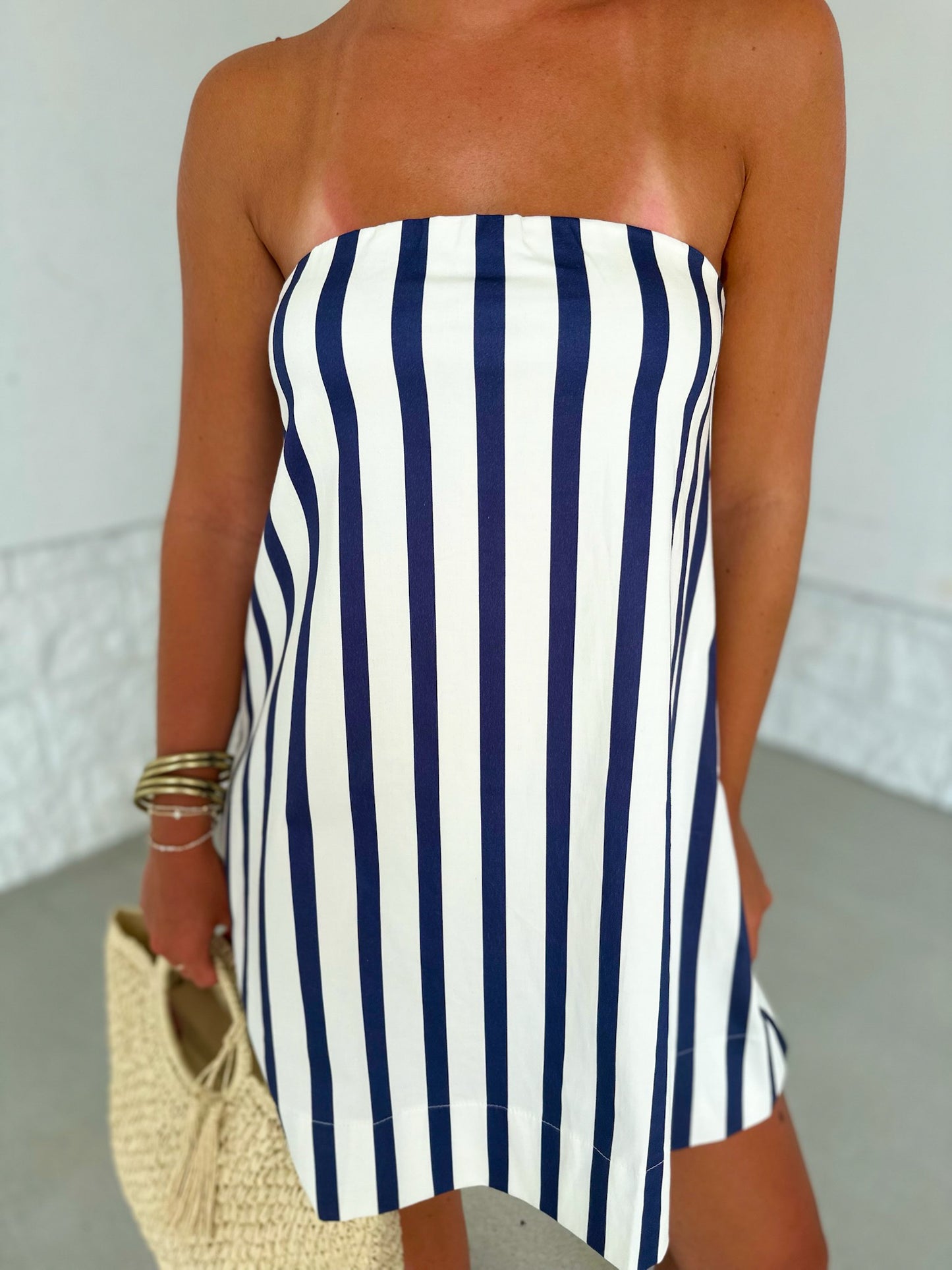 Rita Mini - white/navy