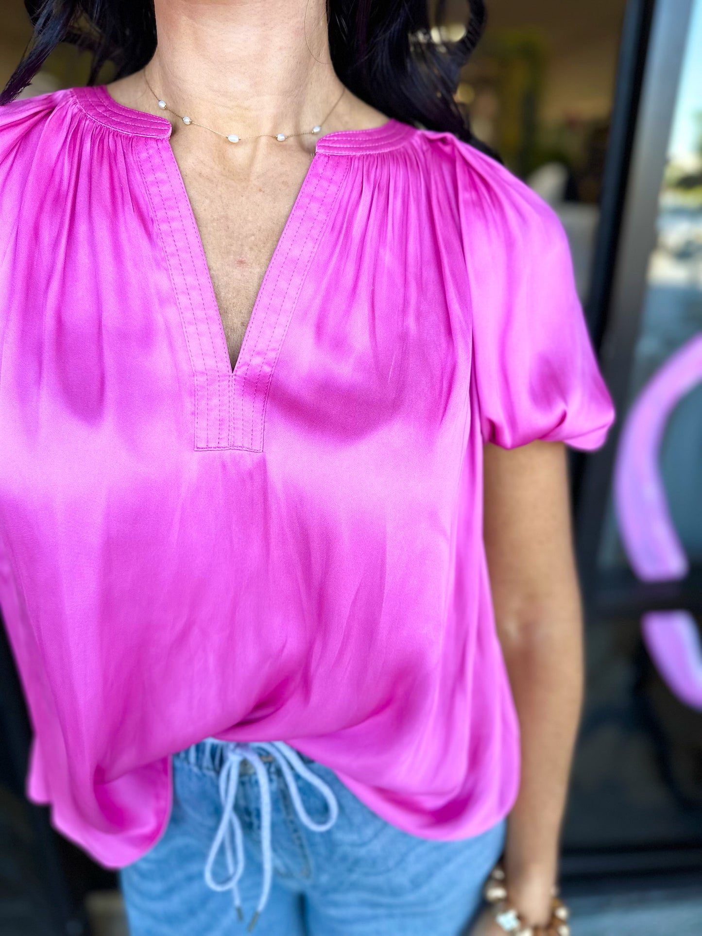 Billie Blouse - Amaranth