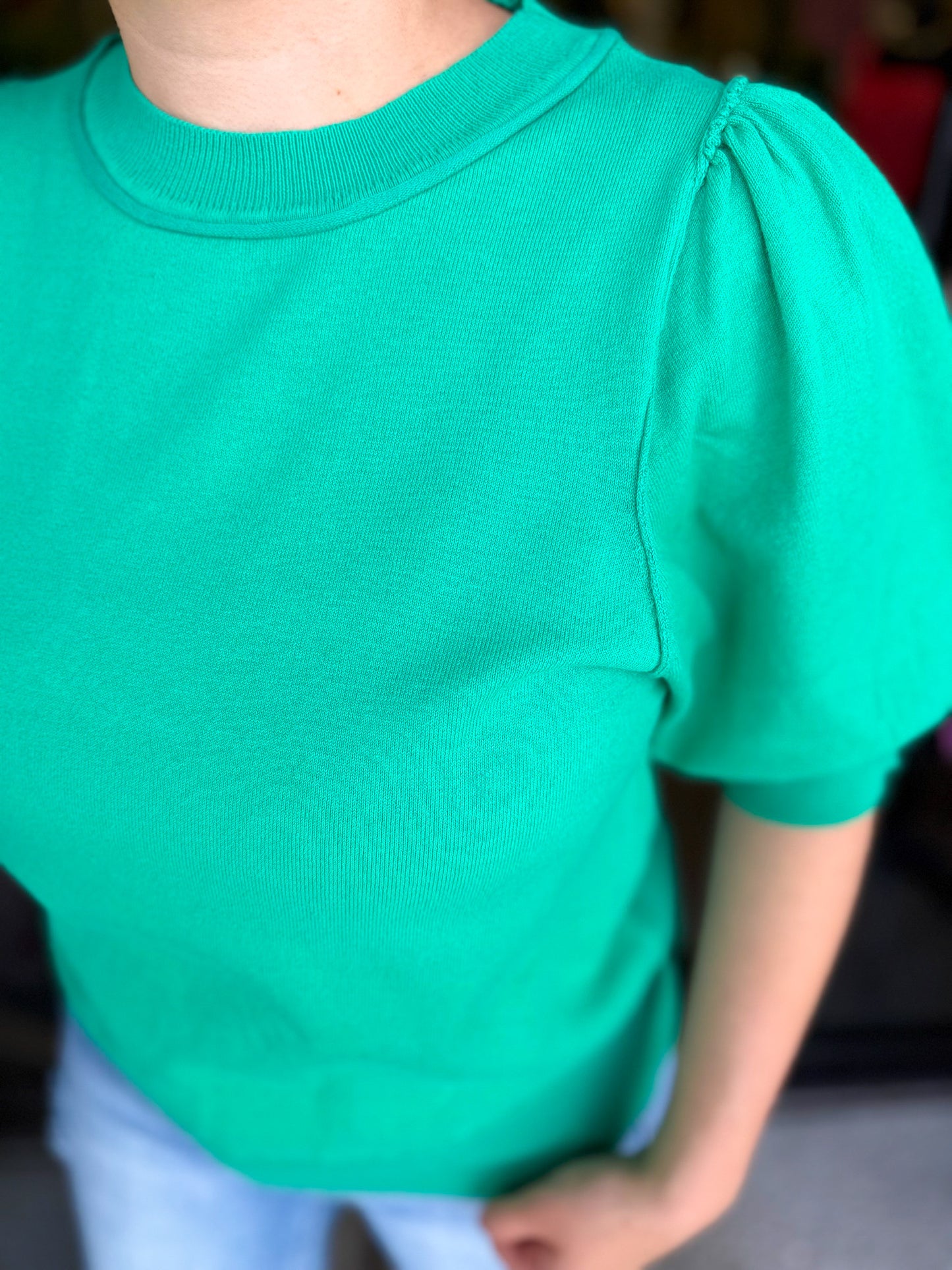 Knitted Cutie Top - Jungle Green