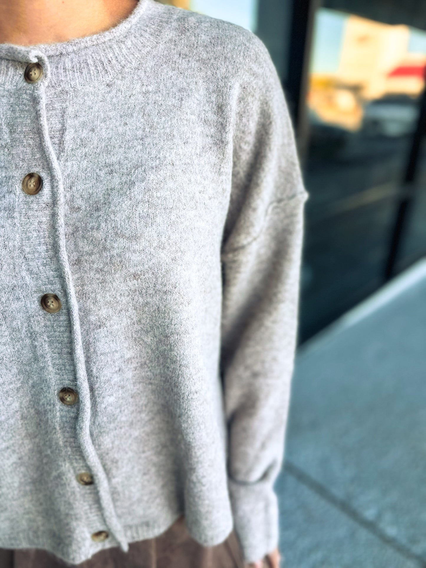 Touchless Cardigan-Mocha