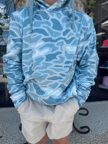 (Y) Performance Hoodie - Seaside camo