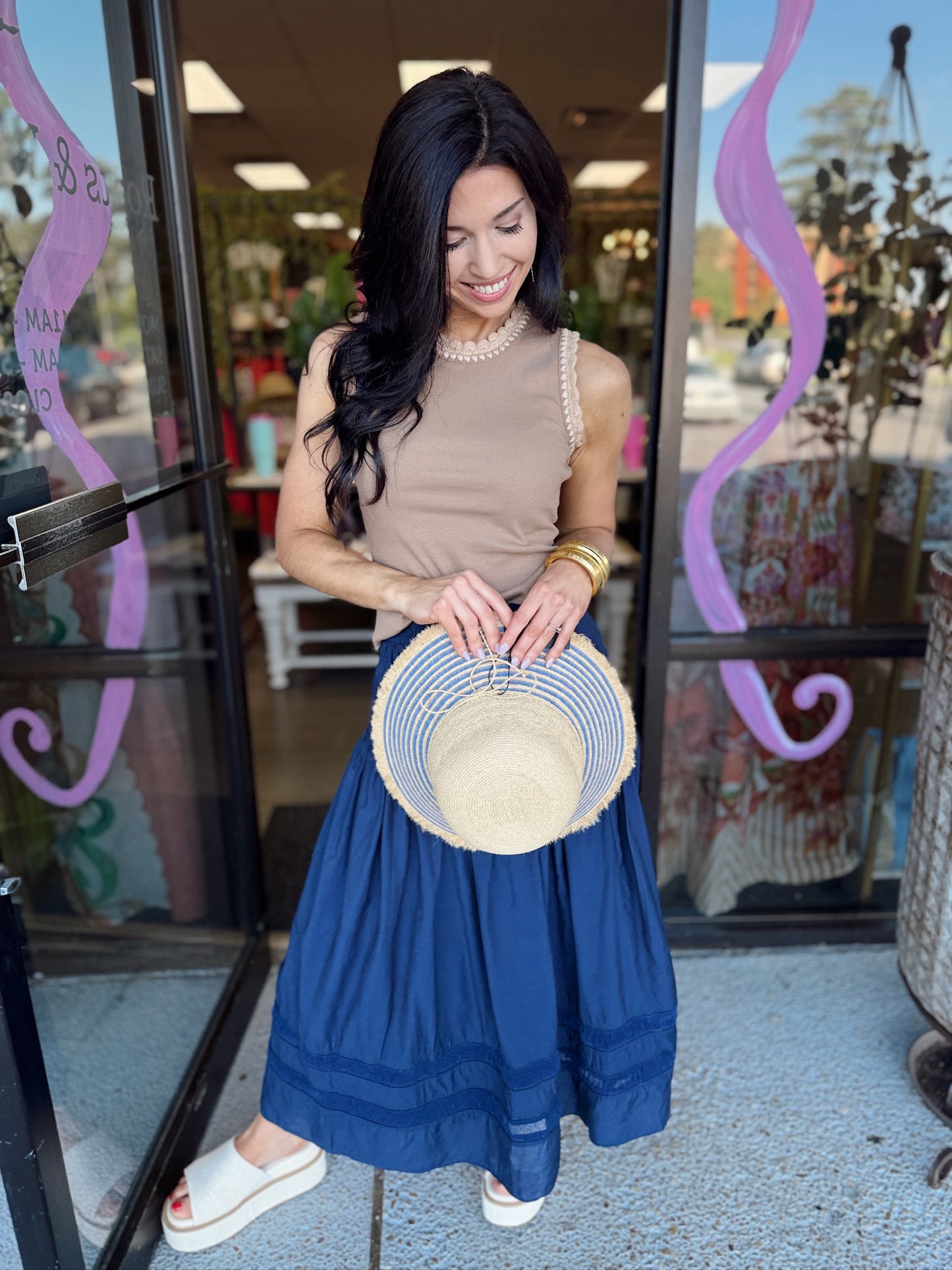 Swing On Skirt - Navy
