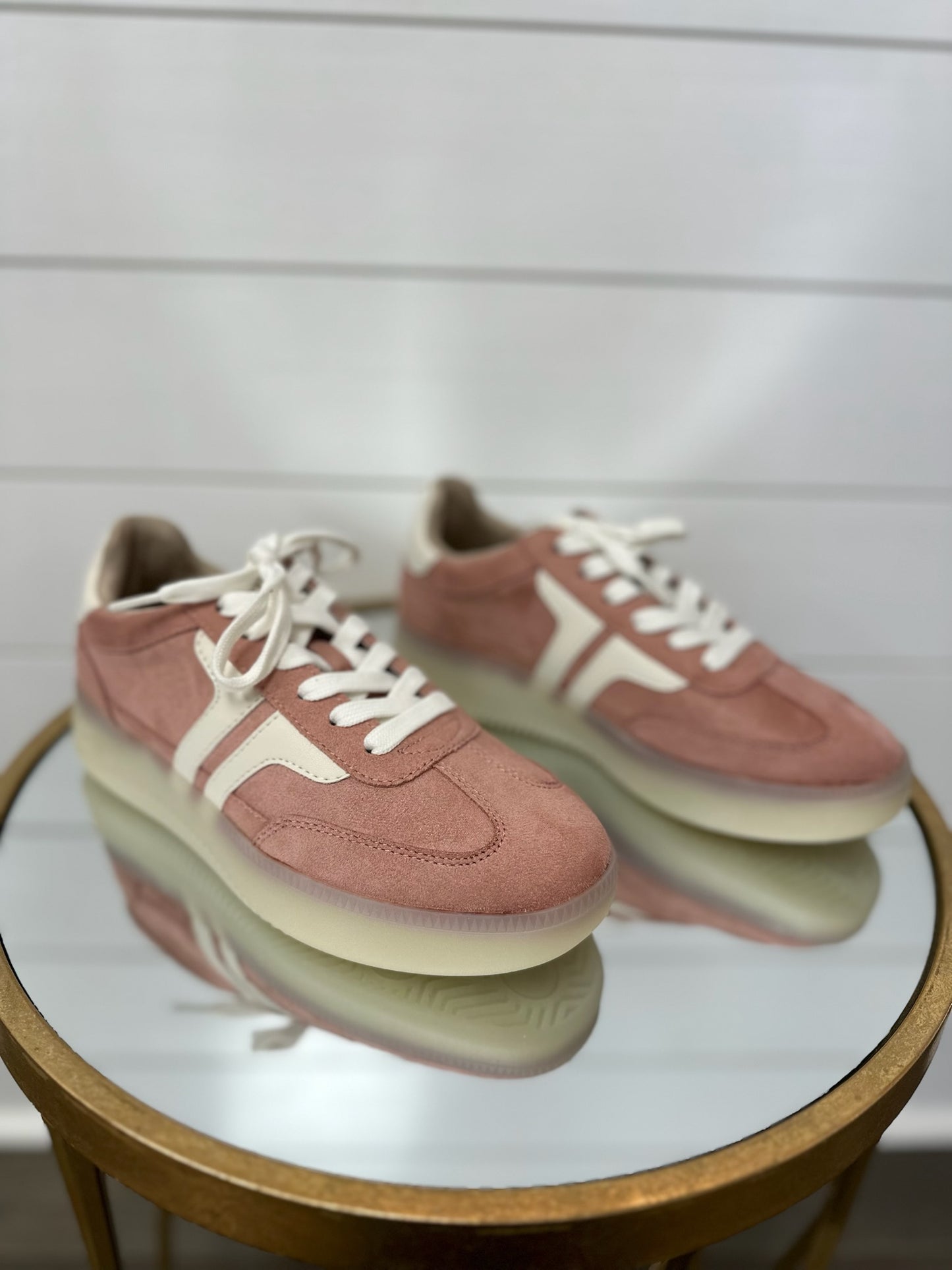 Poppy - Dust Pink Suede