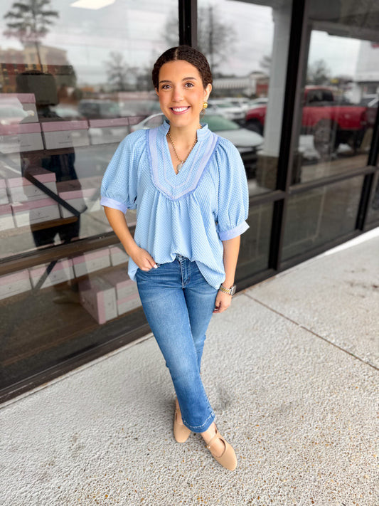 Natalie Top - Light Blue