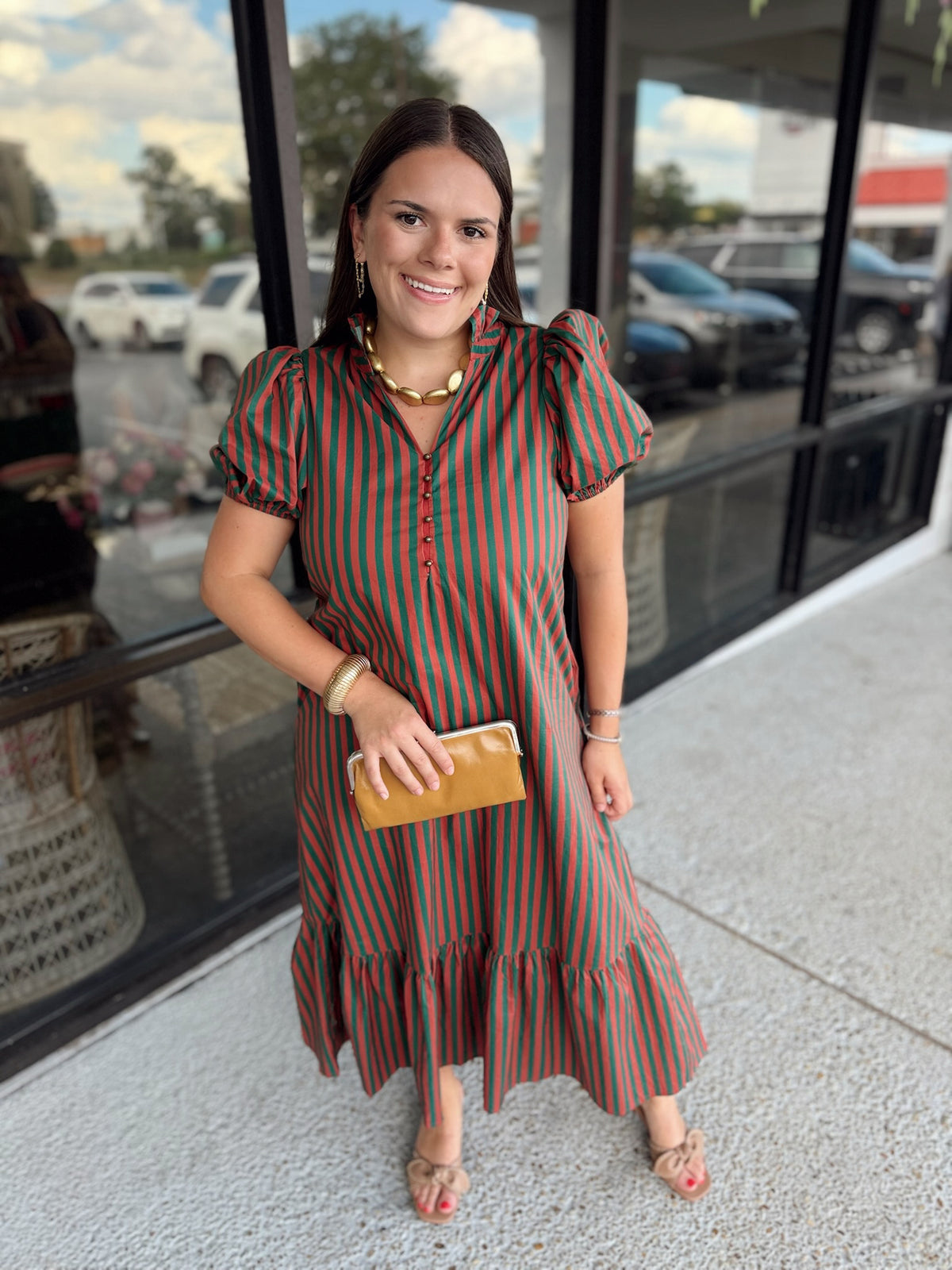 Julie Midi - rust green