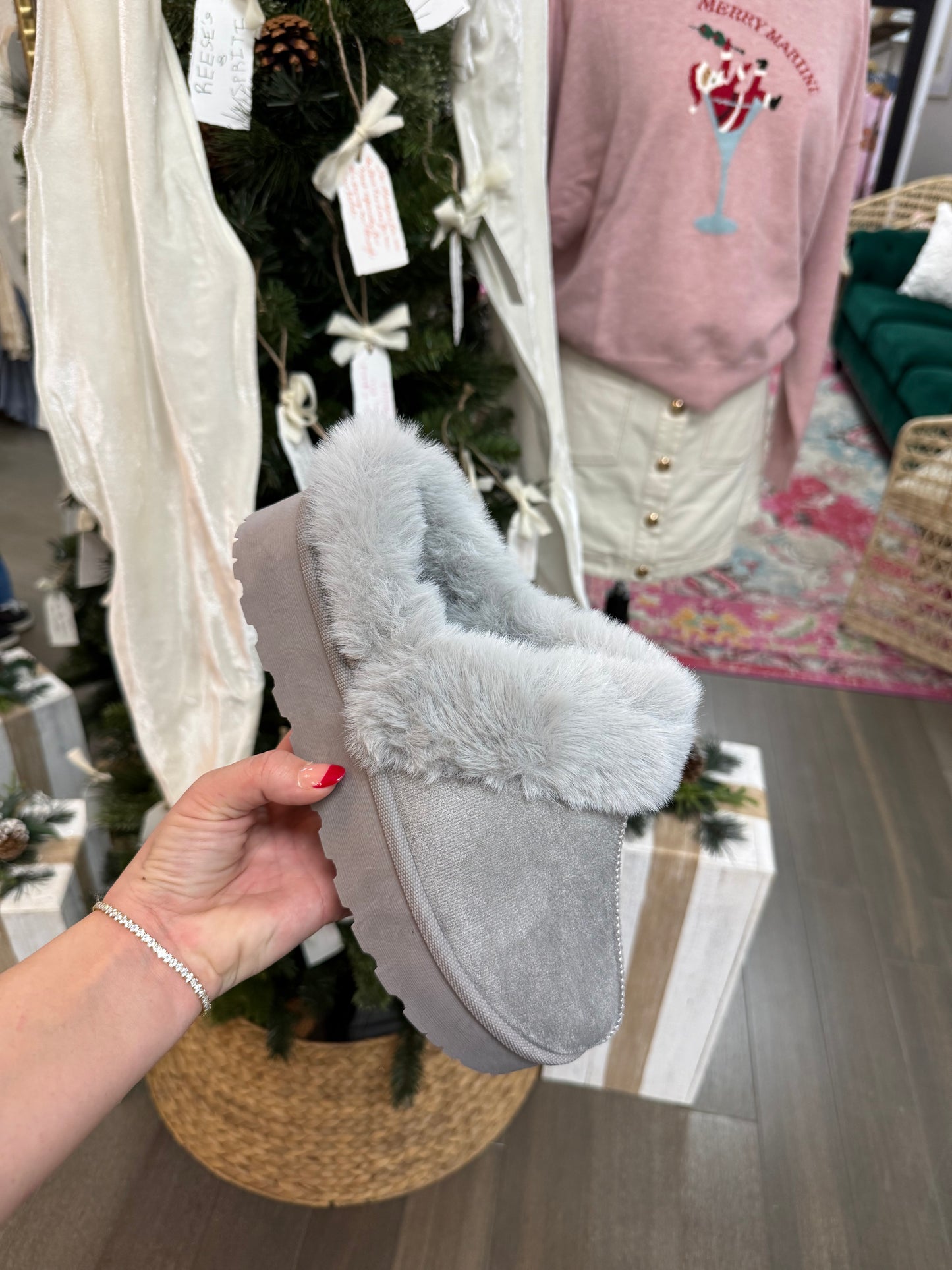 Dorah Slipper - Grey