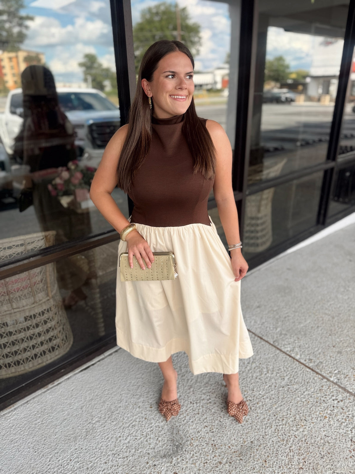 meet you there midi - brown