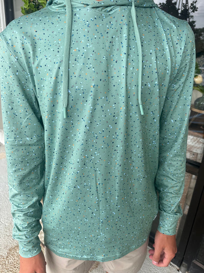 Performance Hoodie - Green Speckled