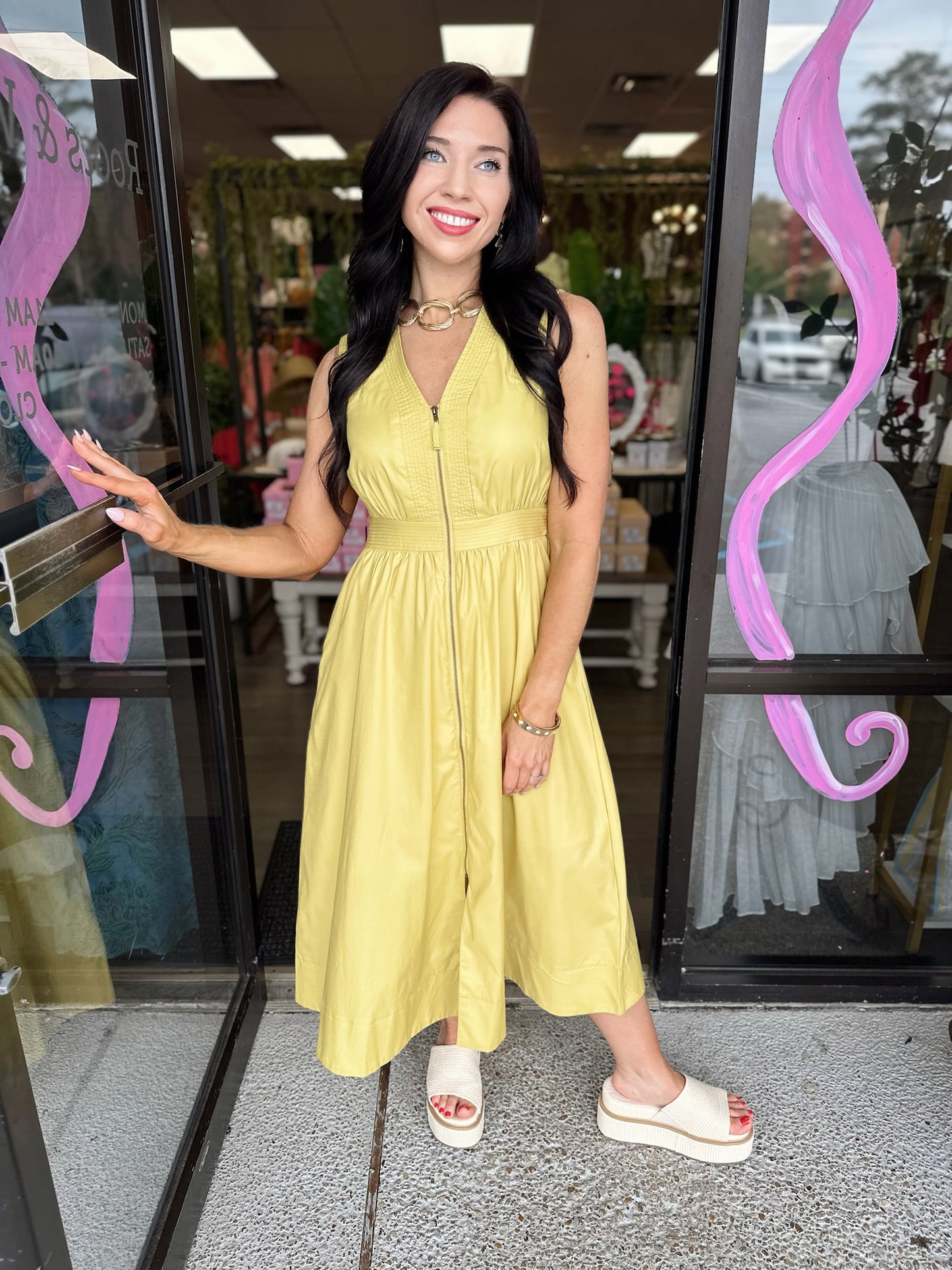 Brownie Dress - citron