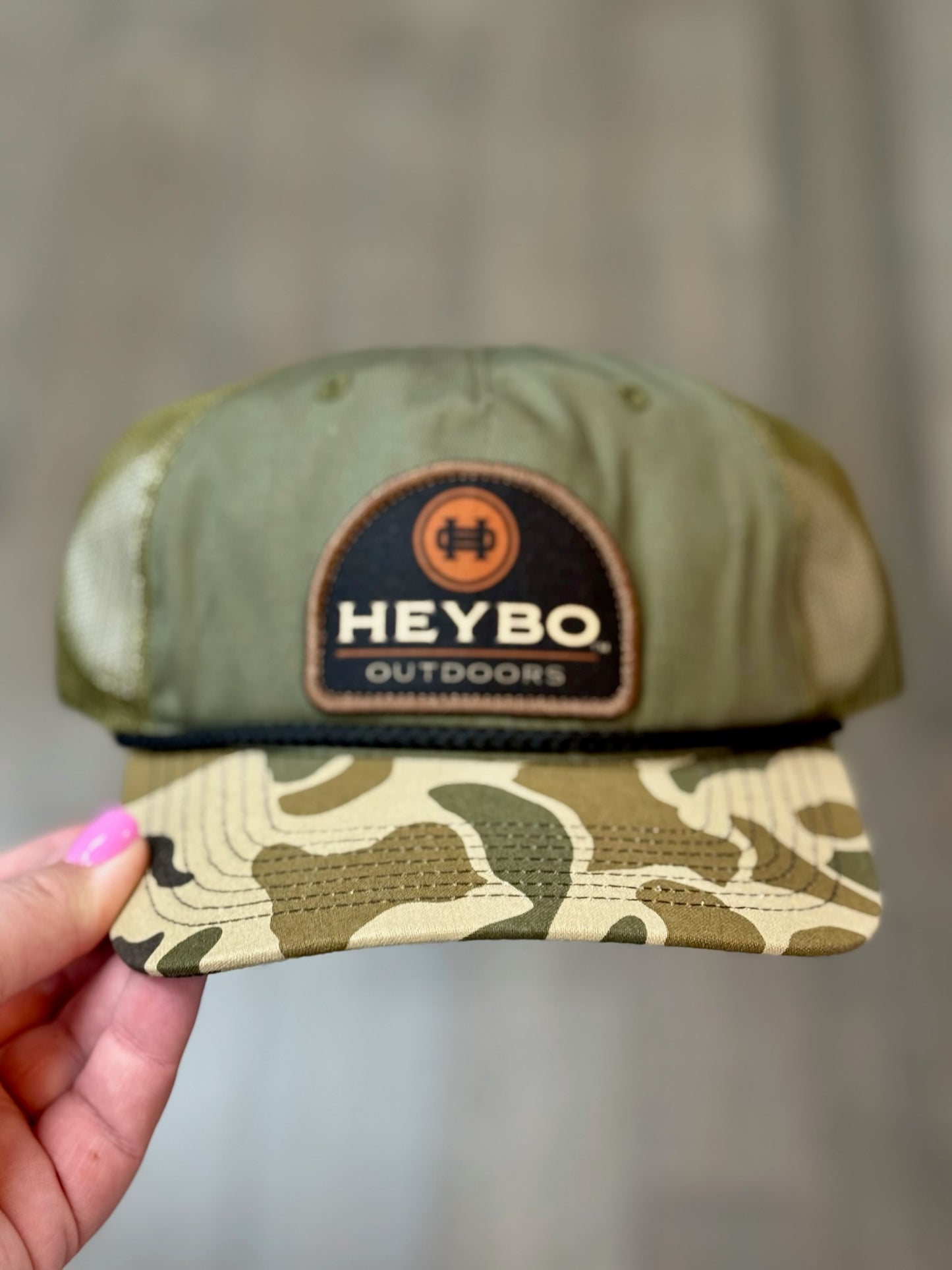 Heybo Felt Patch Unstructured Hat-Olive