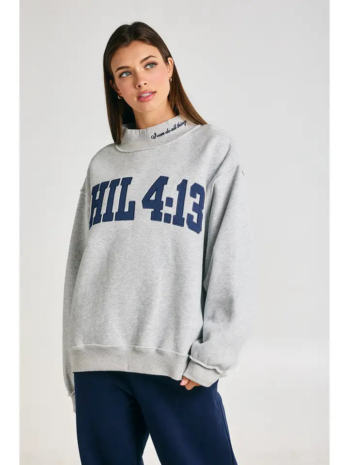 Phil 4:13 Mock-Neck