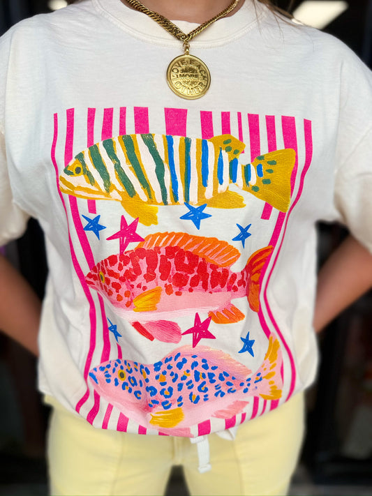Triple Fish Tee