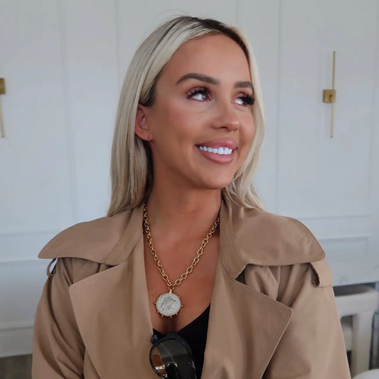 Two Tone Coin Necklace