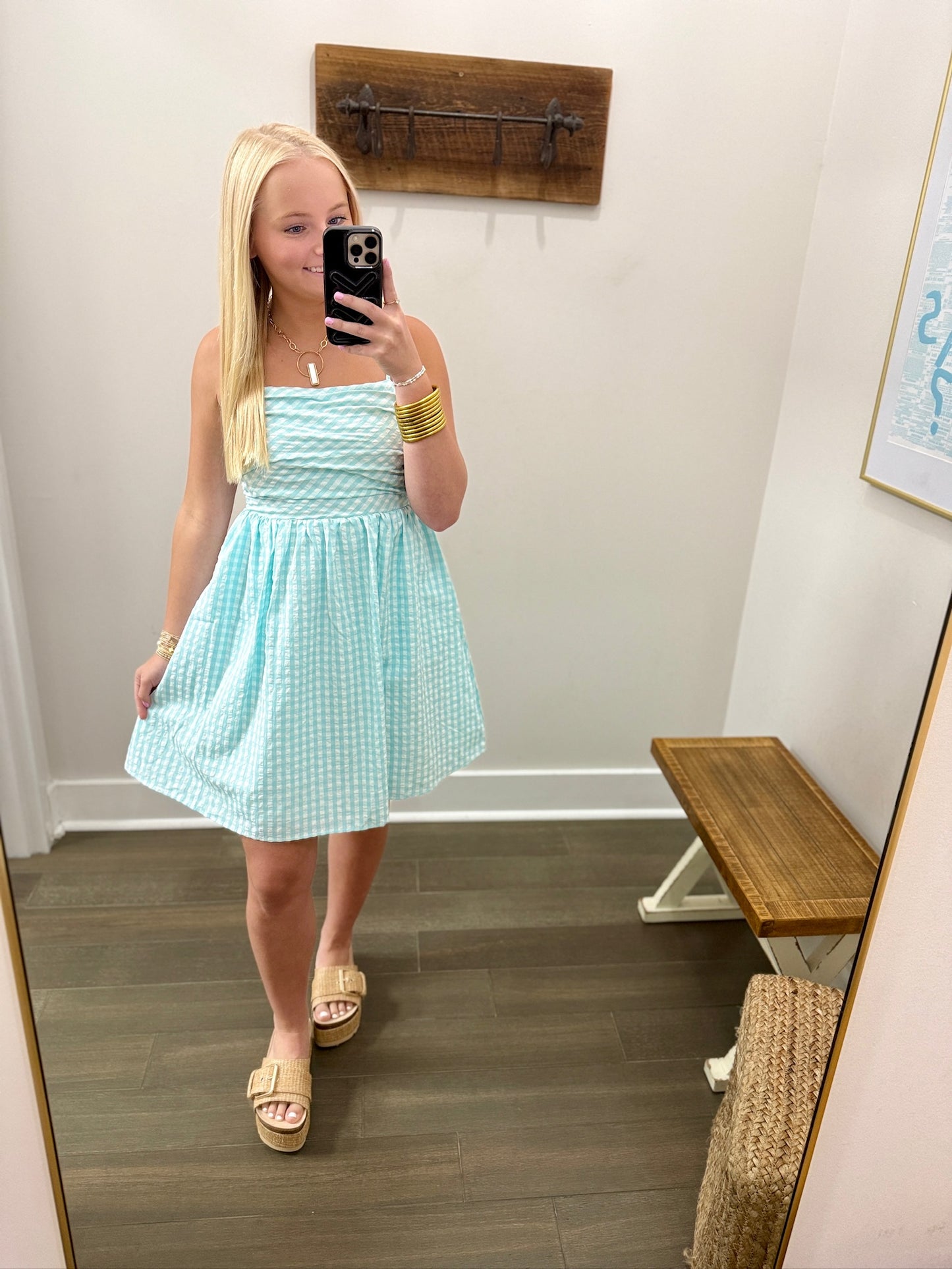 Fit and Flare Bodice Mini-Mint