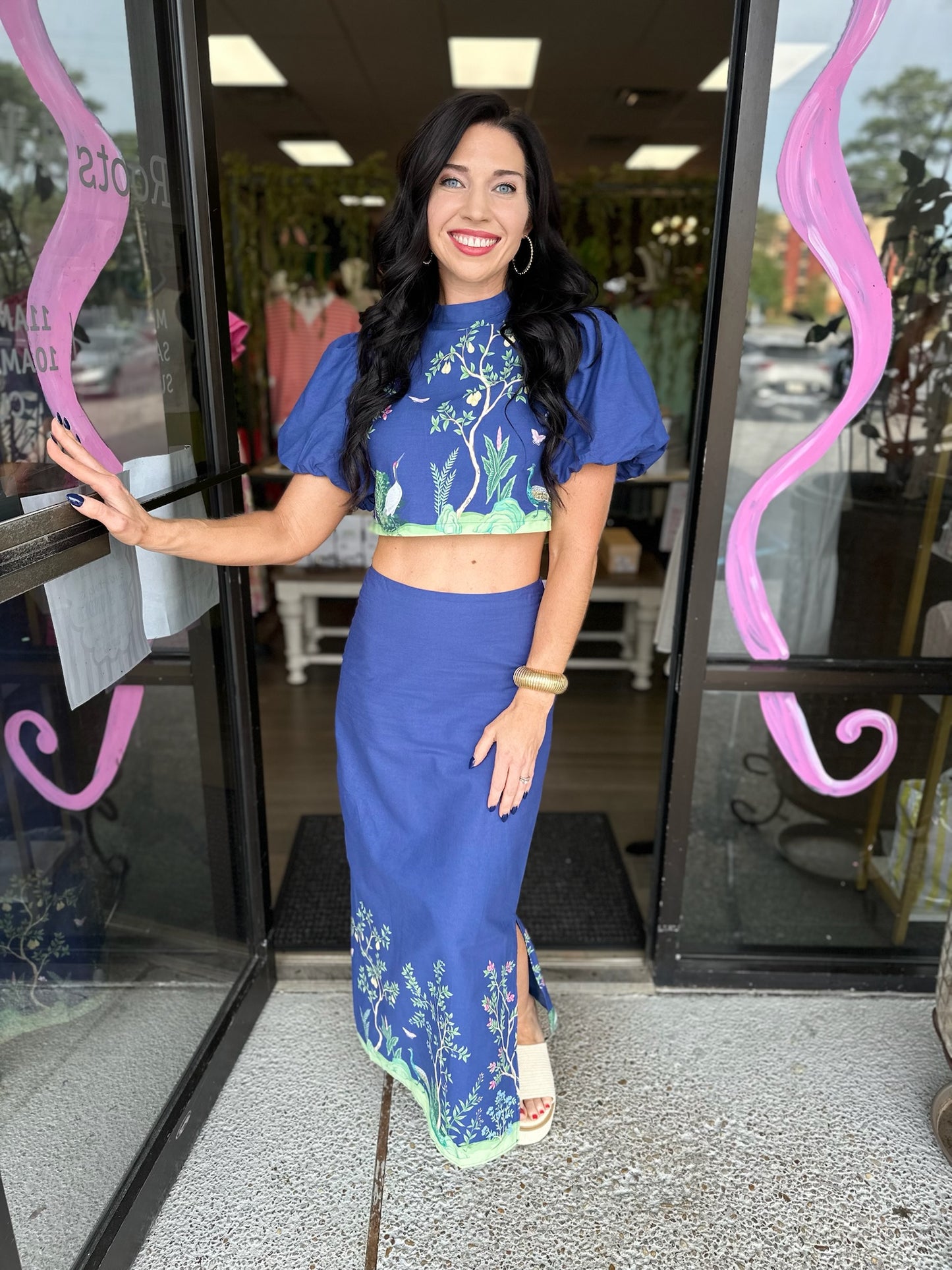 botanical gardens set - navy