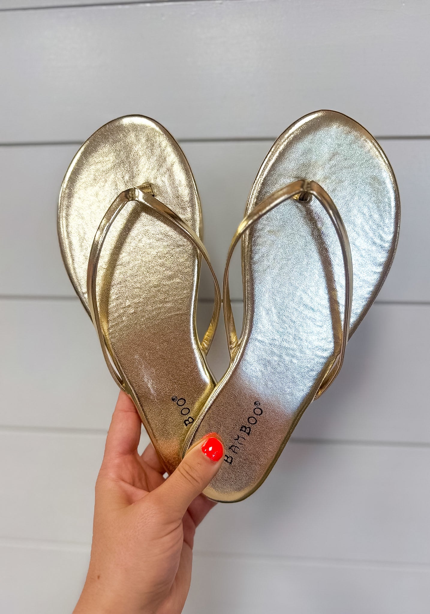 Squishy Flip Flops - Gold