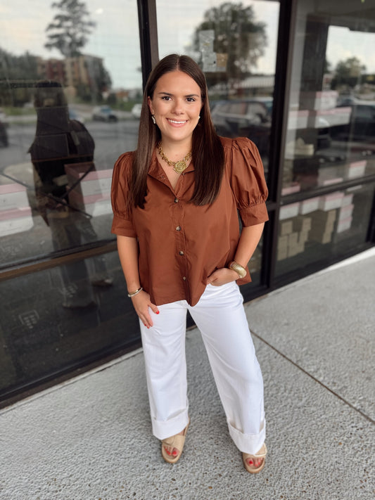 Neutral Babe Top - brown