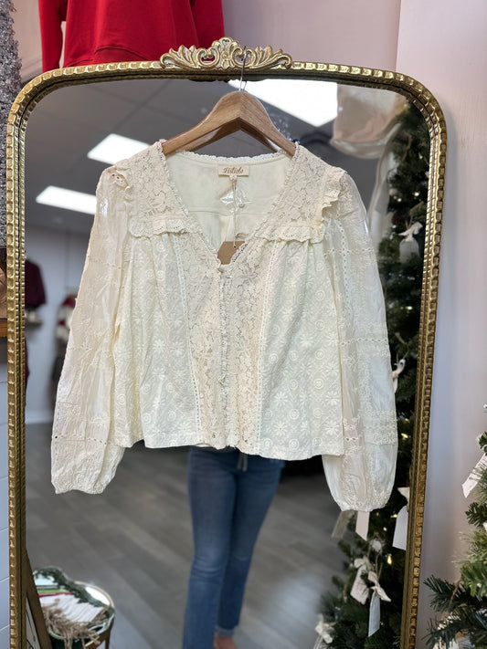 Delicate Kiss Top - Cream