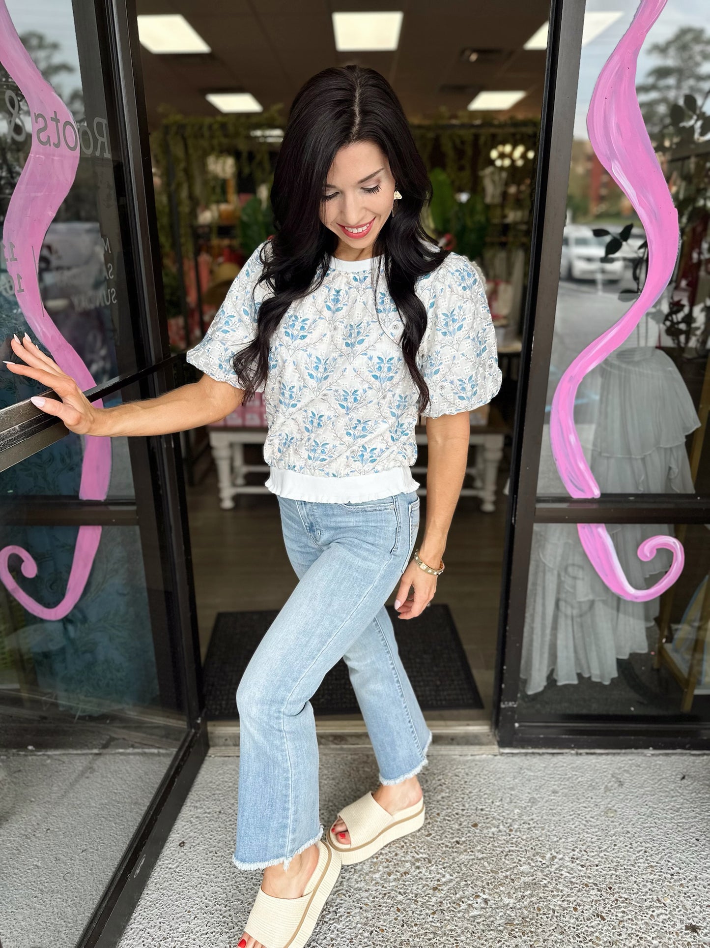Blue Skies Top - Ivory