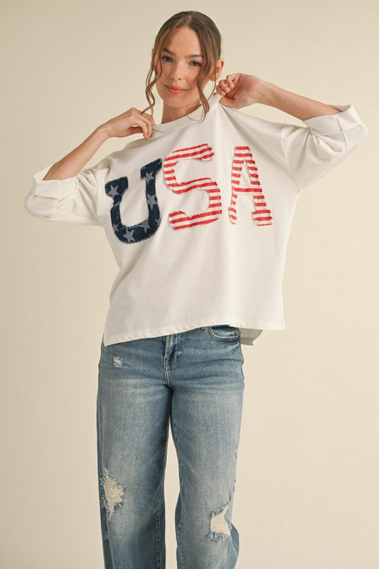 USA Patchwork Top