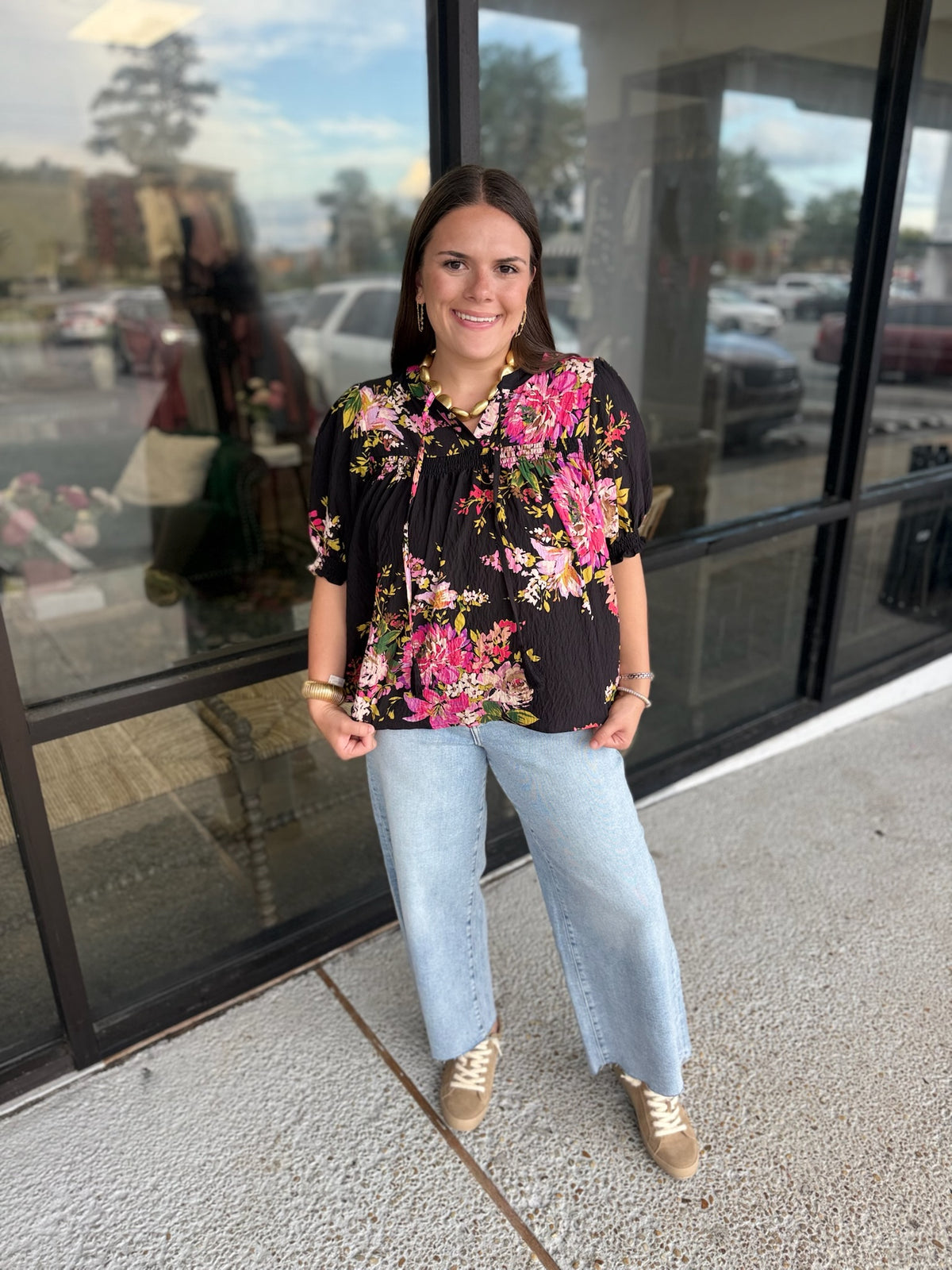 Hannah Top - black multi