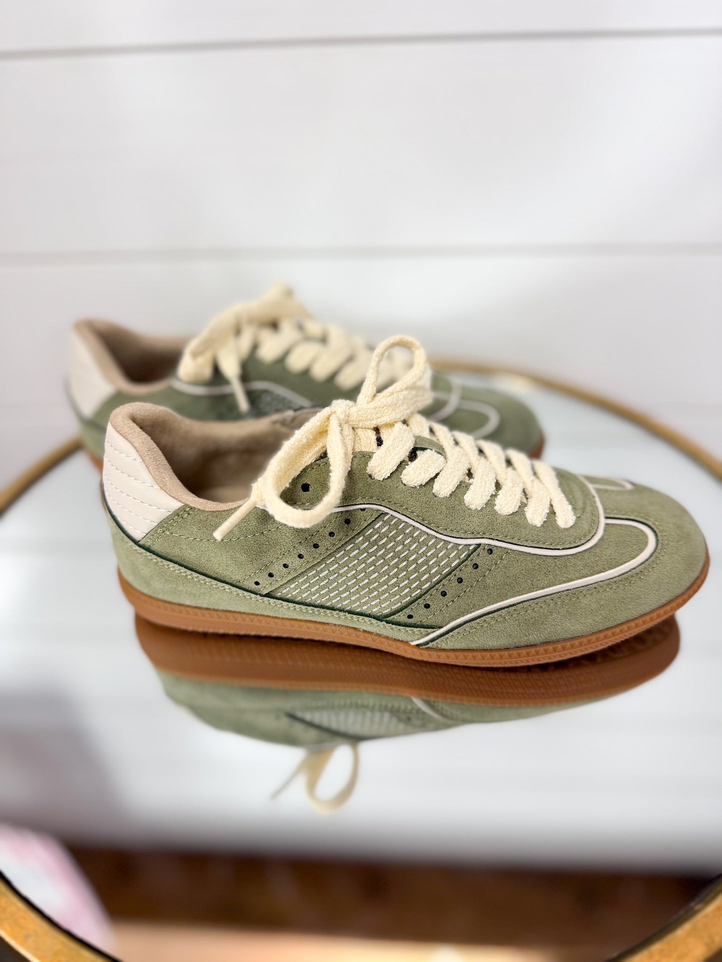 Sophie - Olive Suede