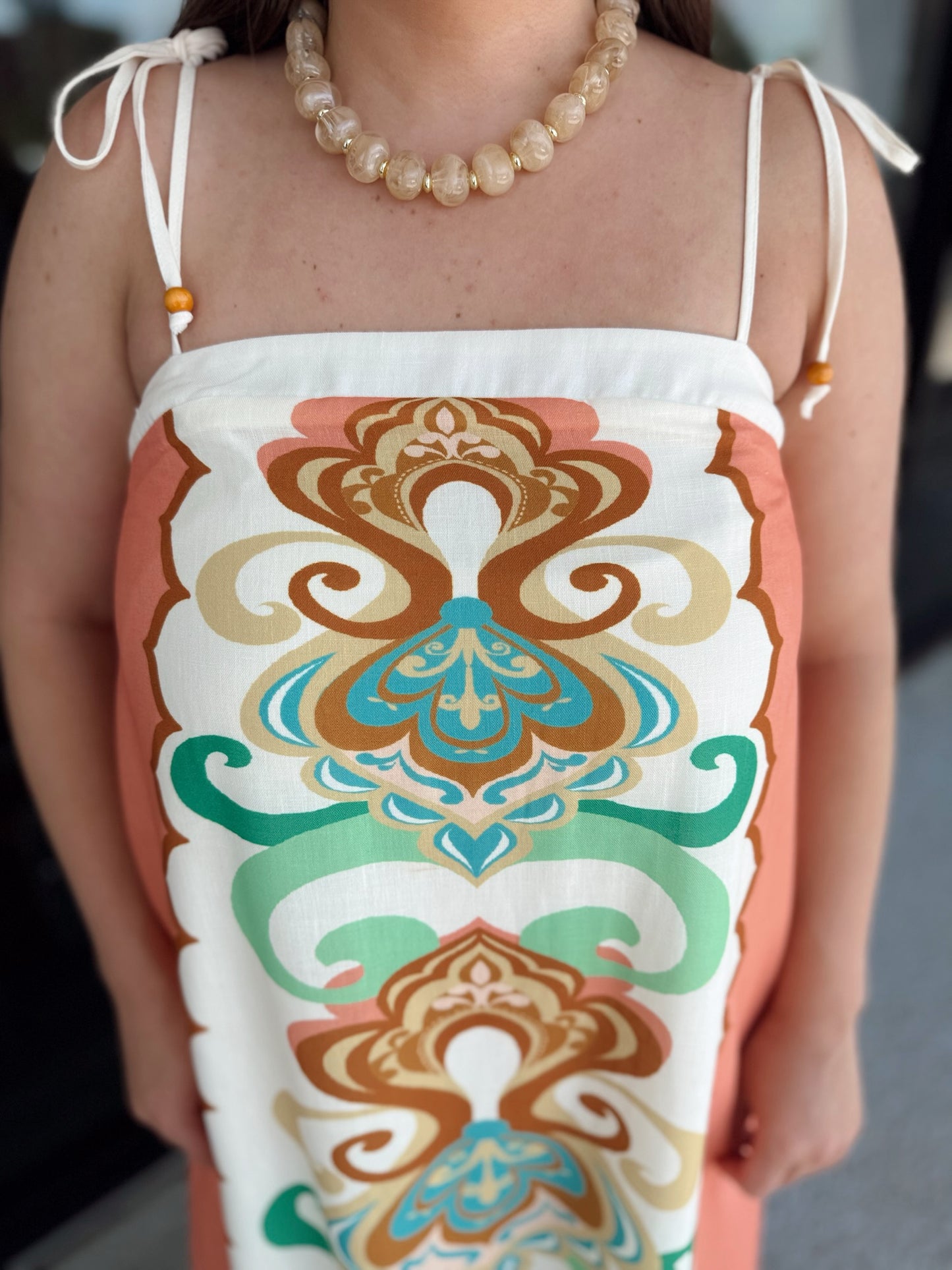 Kelsea Maxi - green/coral