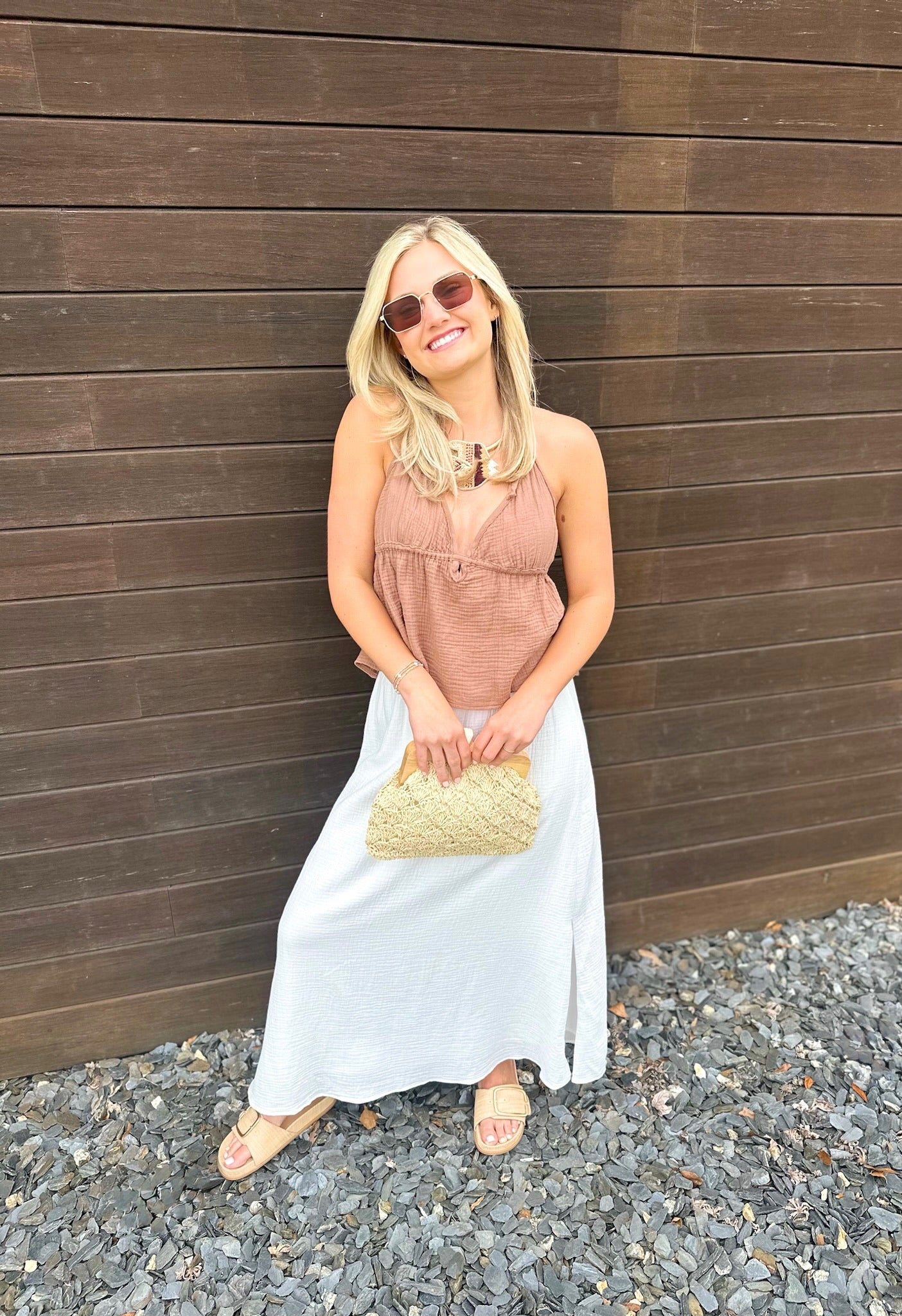 Maria Halter Top - tiramisu