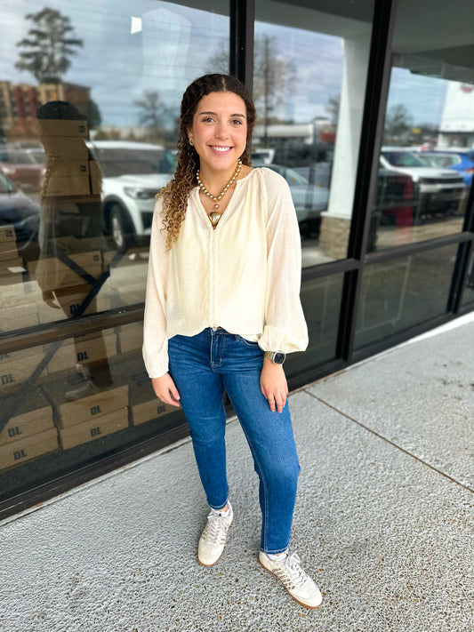 Braided Flowy Girl Top