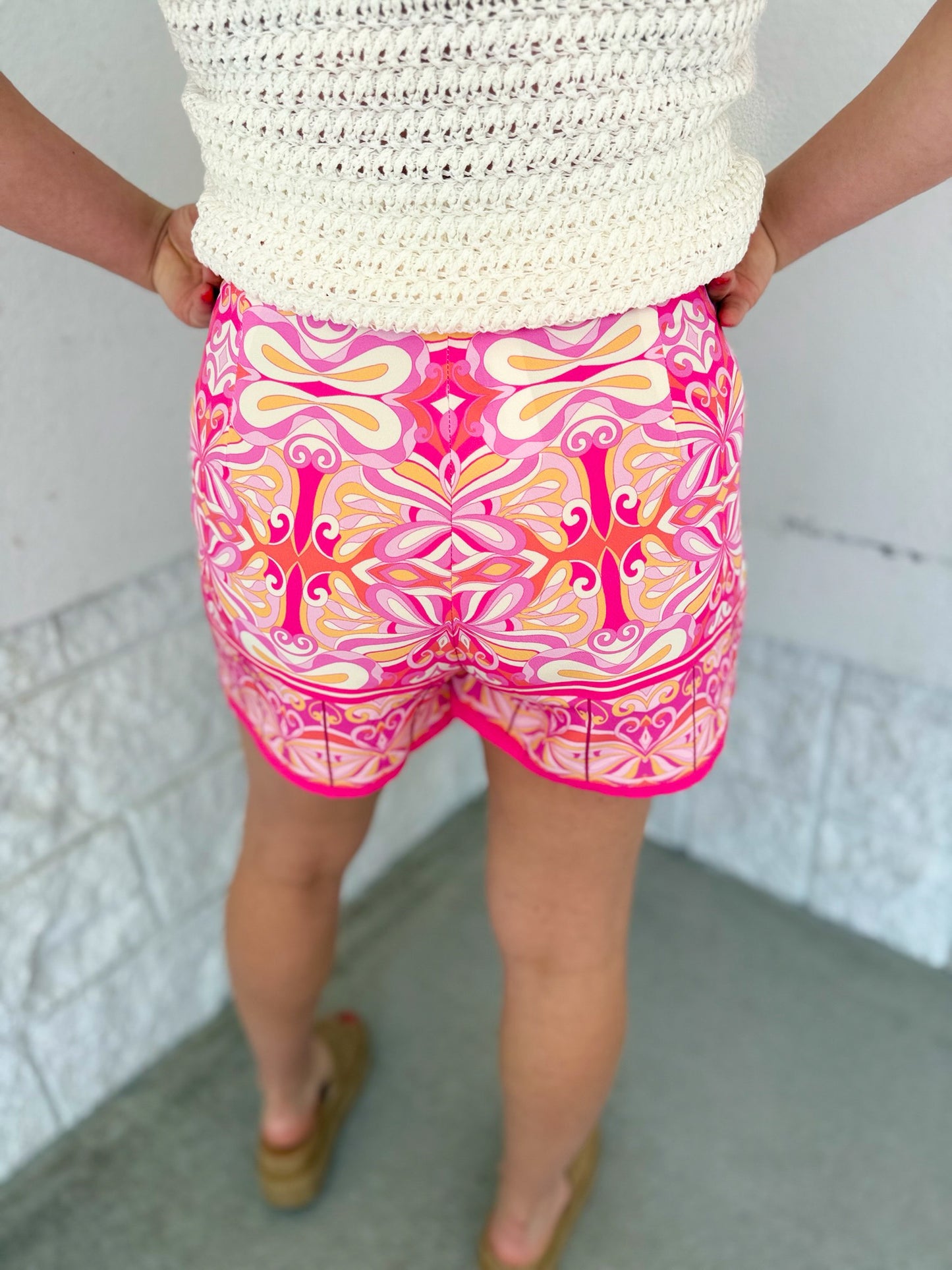 Vacay Mode Skort - pink mix