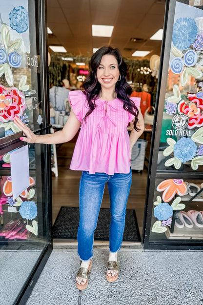 Sweet as can be top - pink