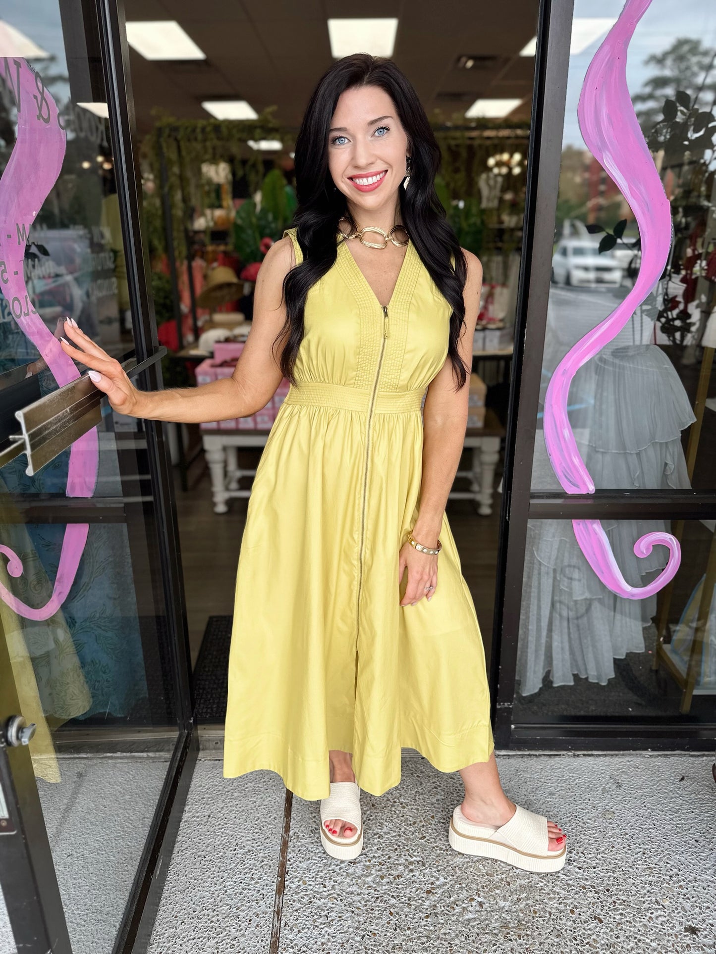 Brownie Dress - citron