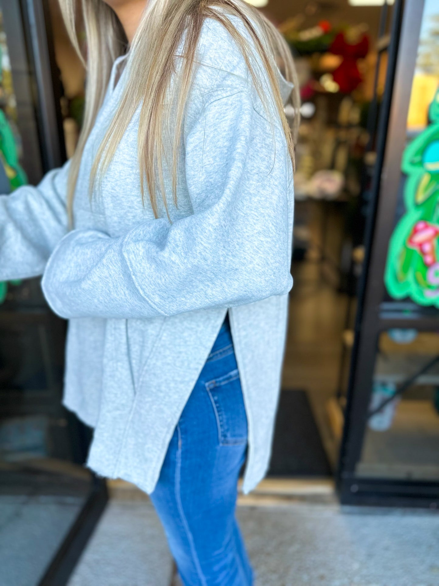 Must Be Pullover-Heather Grey